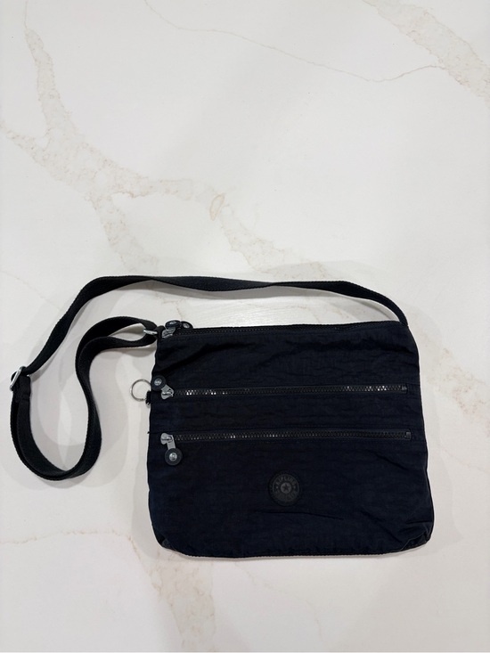 Kipling Handbags - Kipling Black Compact Crossbody Bag with adjustable strap and 5 zipper pockets
